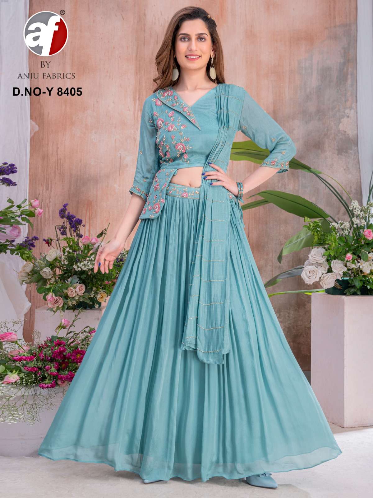 ANJU FABRICS PRESENTS NEW CATALOUGE D.NO:- Y 8405