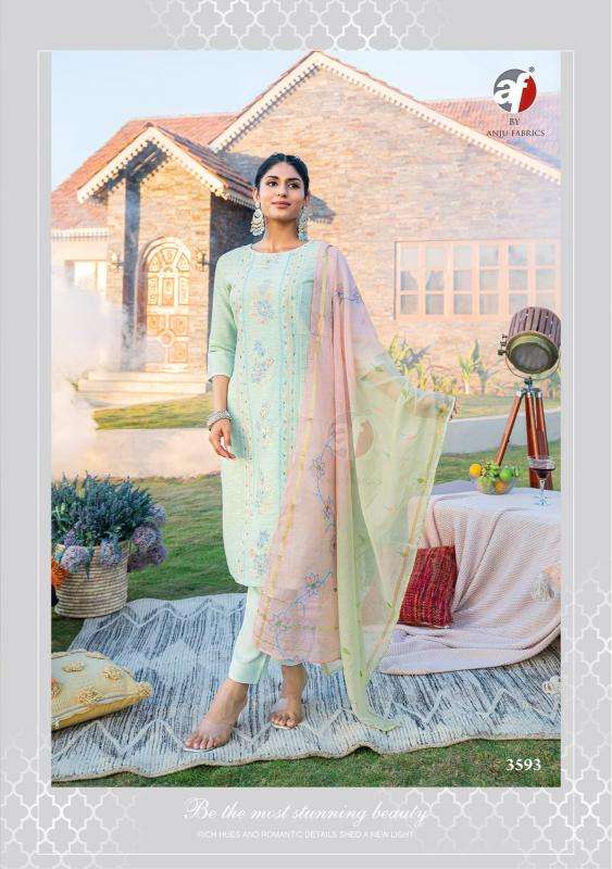 ANJU FABRICS PRESENTS NEW CATALOUGE FASHION POINT VOL-2 DESIGN NO-3593