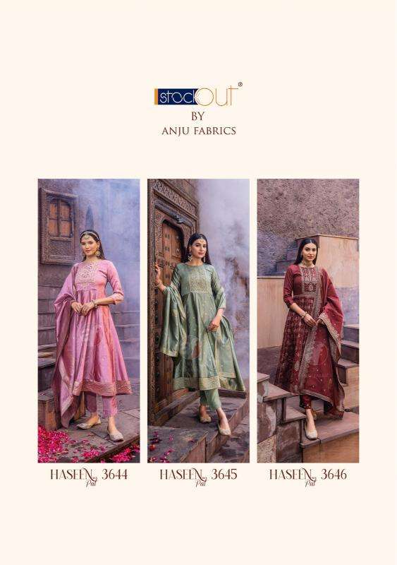 ANJU FABRICS PRESENTS NEW CATALOUGE HASEEN PAL VOL-9 