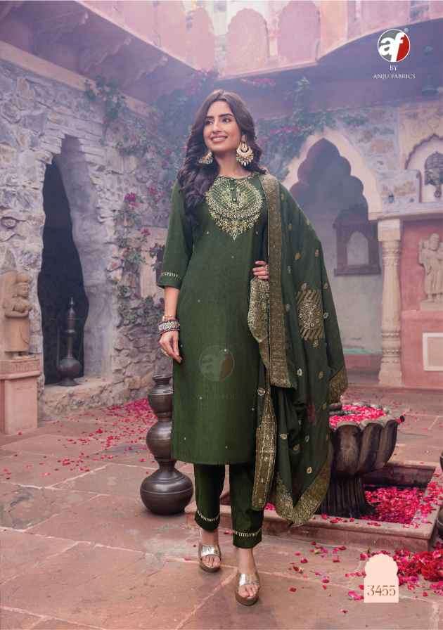 ANJU FABRICS PRESENTS NEW CATALOUGE MAYURI VOL-4 DESIGN NO-3455