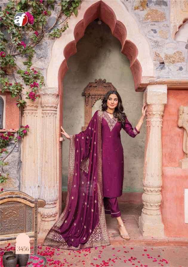ANJU FABRICS PRESENTS NEW CATALOUGE MAYURI VOL-4 DESIGN NO-3456