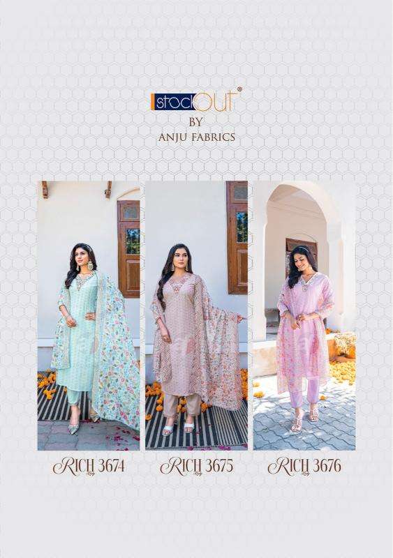 ANJU FABRICS PRESENTS NEW CATALOUGE RICH LADY 