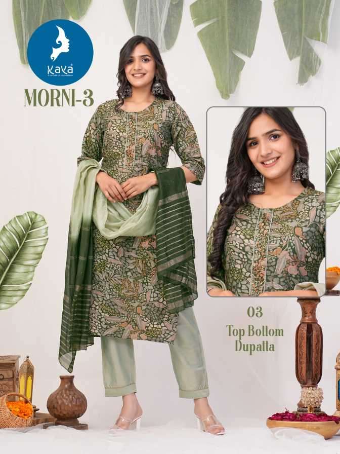 KAYA KURTI PRESENTS NEW CATALOUGE MORNI VOL-3 DESIGN NO-03
