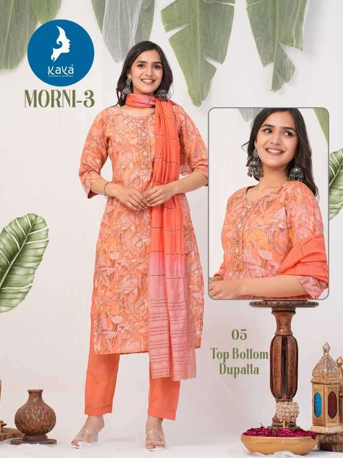 KAYA KURTI PRESENTS NEW CATALOUGE MORNI VOL-3 DESIGN NO-05