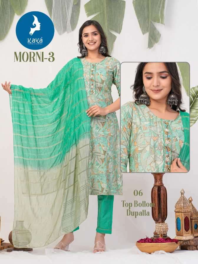 KAYA KURTI PRESENTS NEW CATALOUGE MORNI VOL-3 DESIGN NO-06
