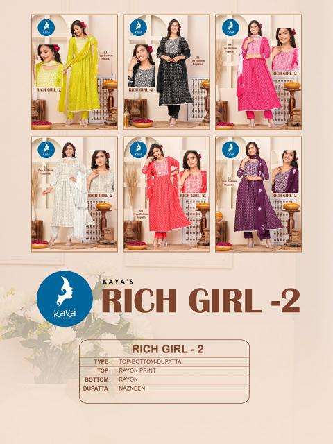 KAYA PRESENTS NEW CATALOUGE RICH GIRL 2