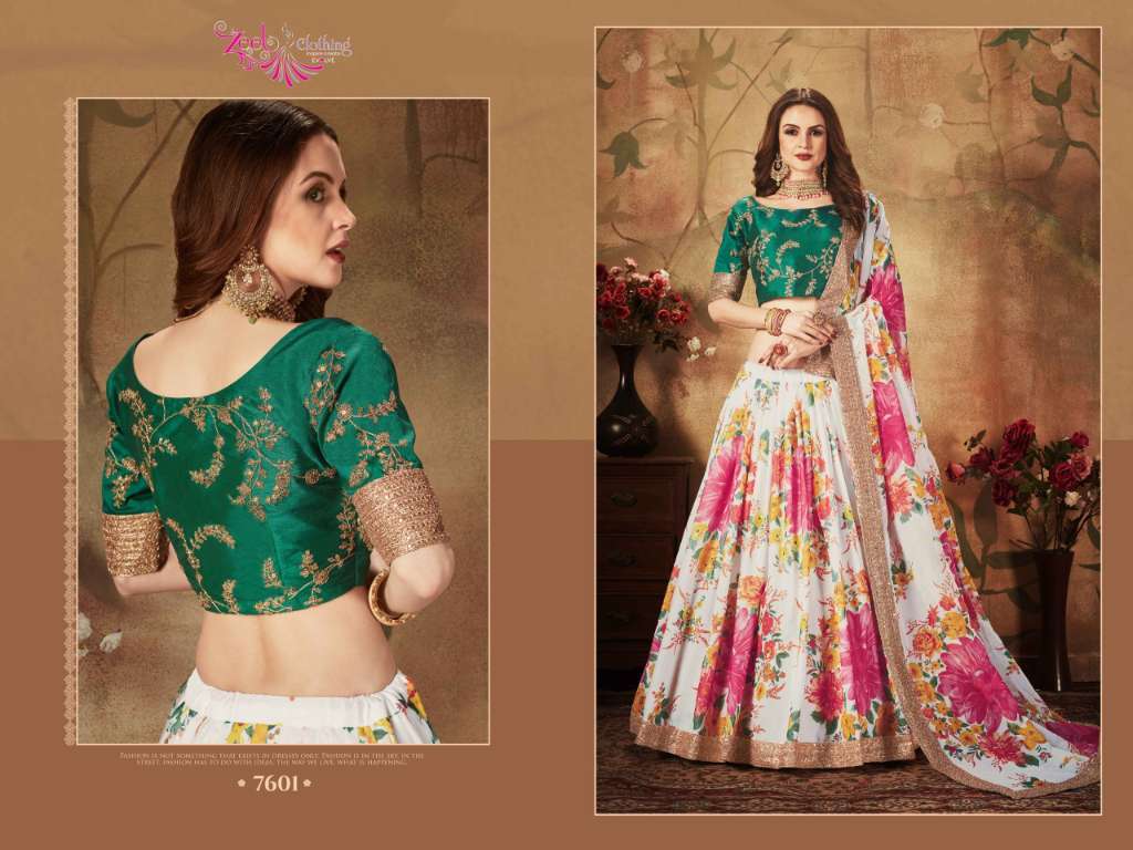 ZEEL CLOTHING PRESENTS NEW CATALOUGE FLORAL VOL-1 DESIGN NO-7601