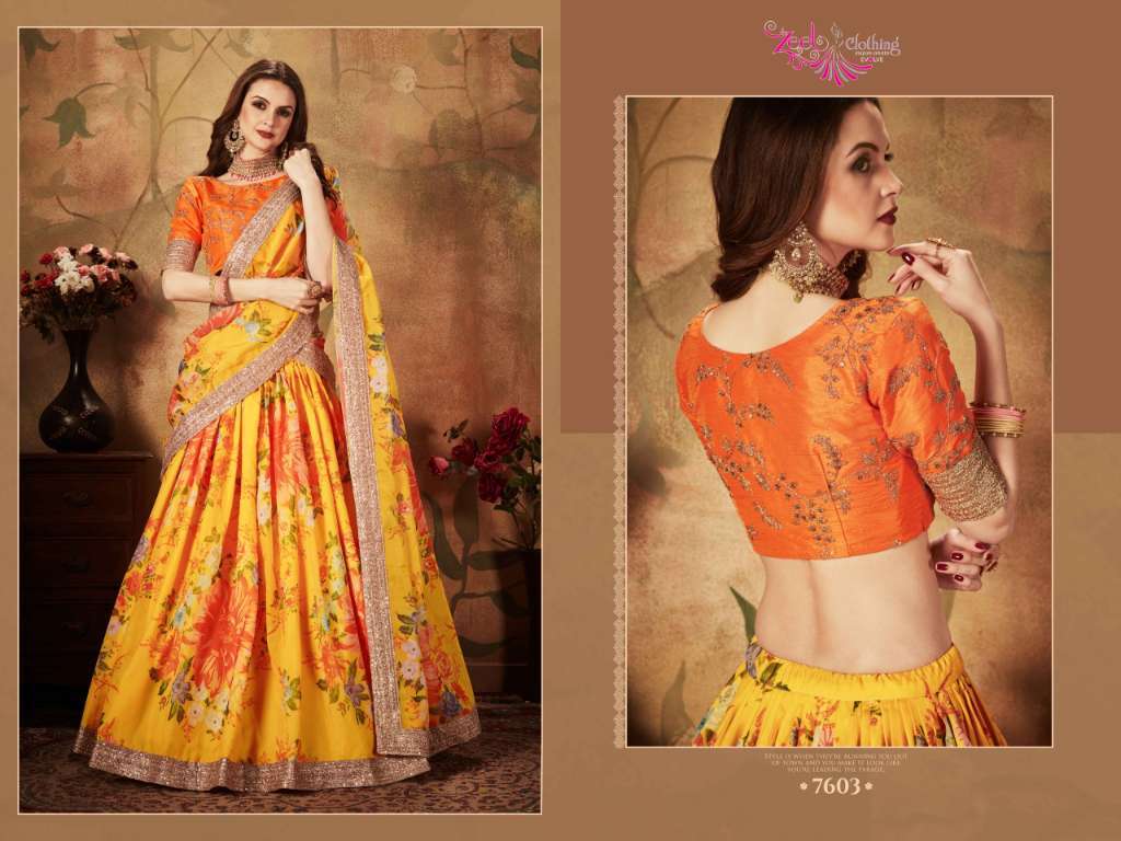 ZEEL CLOTHING PRESENTS NEW CATALOUGE FLORAL VOL-1 DESIGN NO-7603