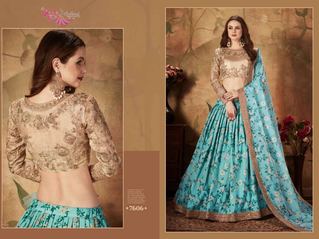 ZEEL CLOTHING PRESENTS NEW CATALOUGE FLORAL VOL-1 DESIGN NO-7606