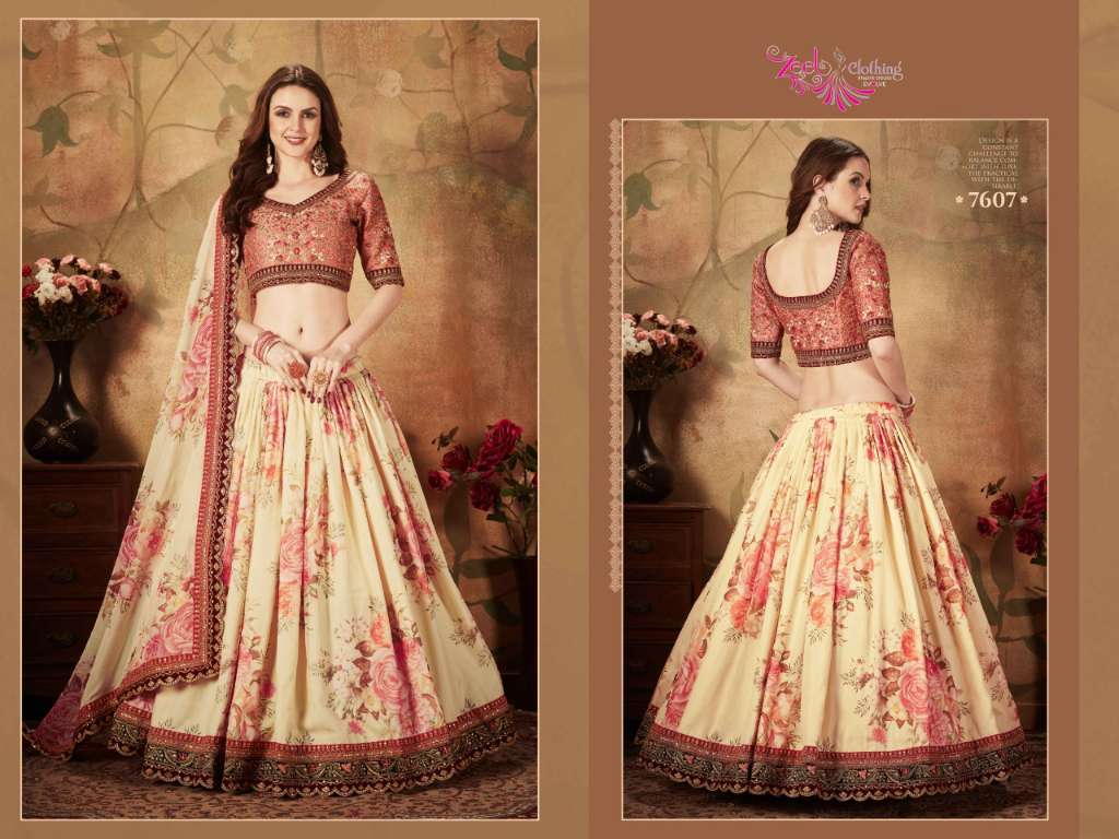 ZEEL CLOTHING PRESENTS NEW CATALOUGE FLORAL VOL-1 DESIGN NO-7607