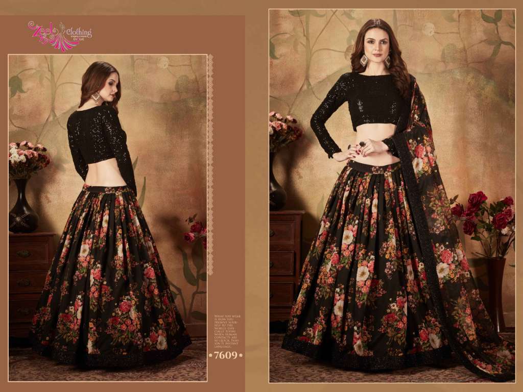 ZEEL CLOTHING PRESENTS NEW CATALOUGE FLORAL VOL-1 DESIGN NO-7609