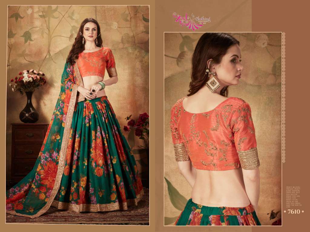 ZEEL CLOTHING PRESENTS NEW CATALOUGE FLORAL VOL-1 DESIGN NO-7610