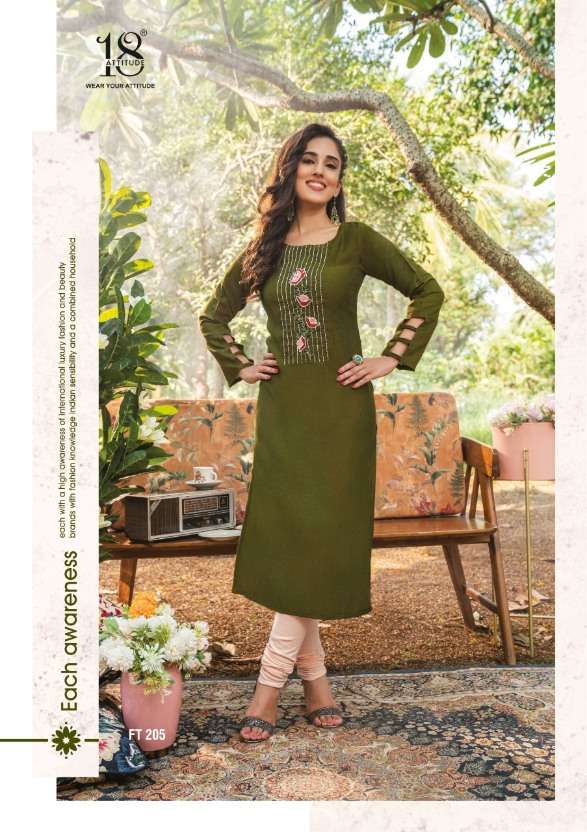 18ATTITUDE PRESENTS NEW CATALOUGE FOREVER KURTIS VOL-2 DESIGN NO-205