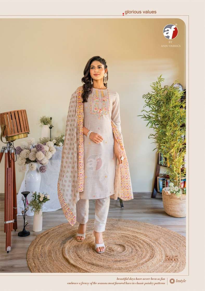 ANJU FABRICS PRESENTS NEW CATALOUGE COTTON CRUSH VOL-3 