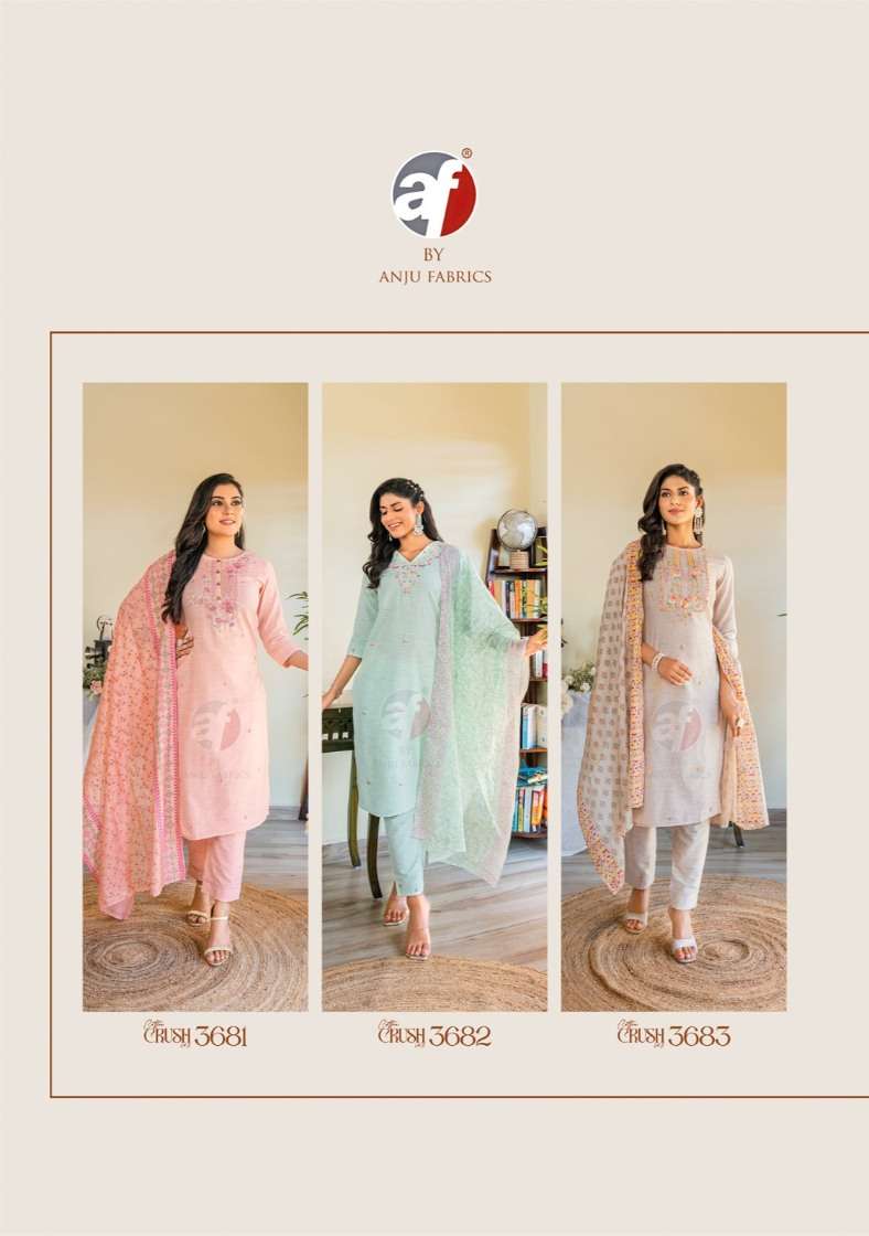 ANJU FABRICS PRESENTS NEW CATALOUGE COTTON CRUSH VOL-3 