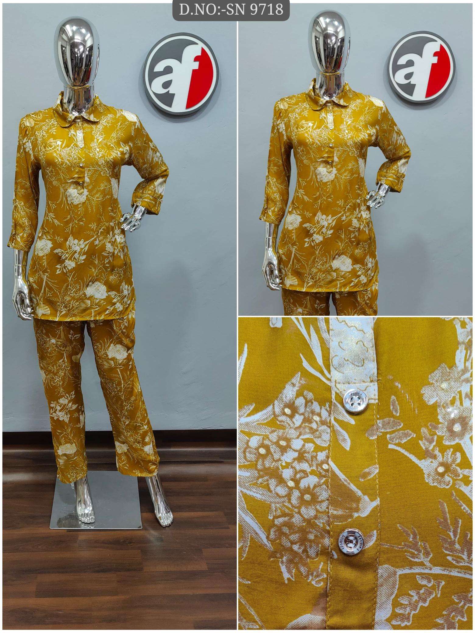 ANJU FABRICS PRESENTS NEW CATALOUGE D.NO:-  SN - 9718