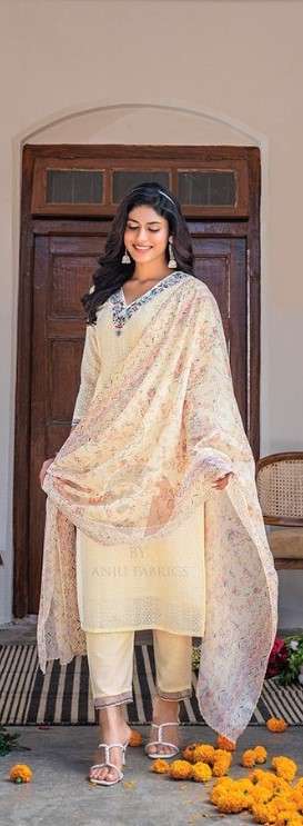 ANJU FABRICS PRESENTS NEW CATALOUGE RICH LADY DESIGN NO-3672