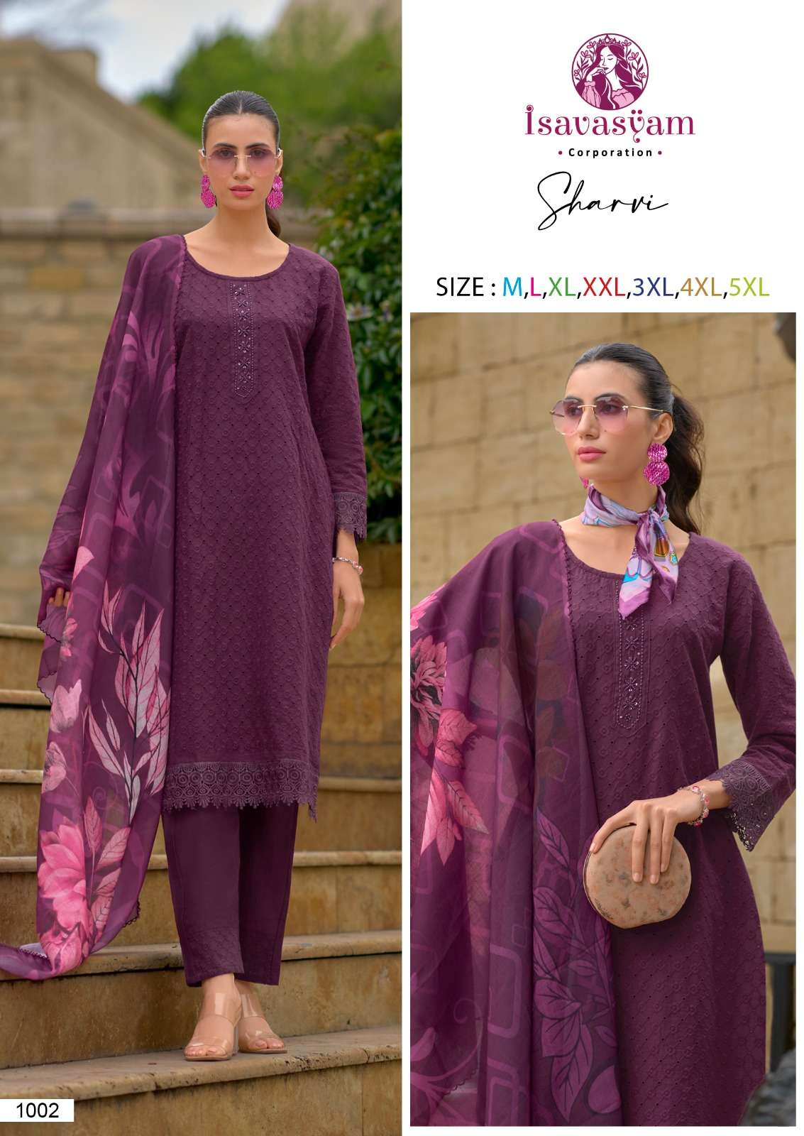 1002 DESIGN NO SHARVI BY ISAVASYAM 