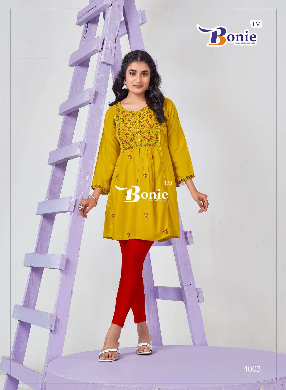 ADORE VOL-4 SHORT KURTI PATTERN BY BONIE 