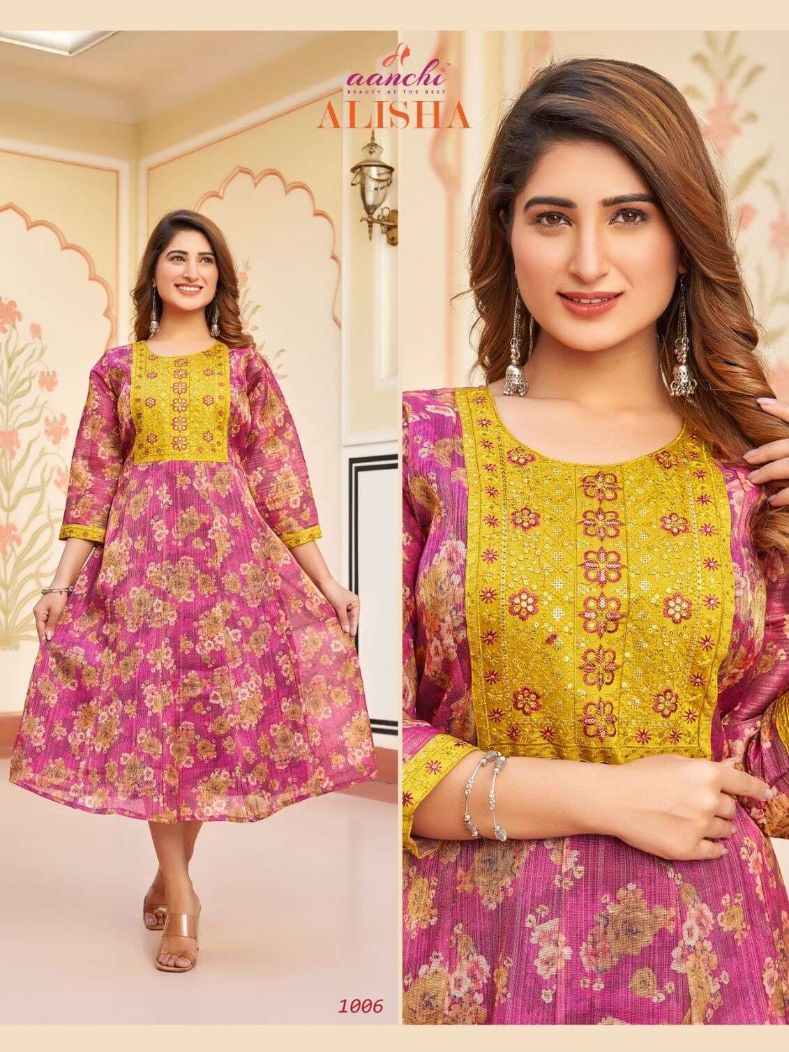 ALISHA SILK LINING BY AANCHI KURTIS