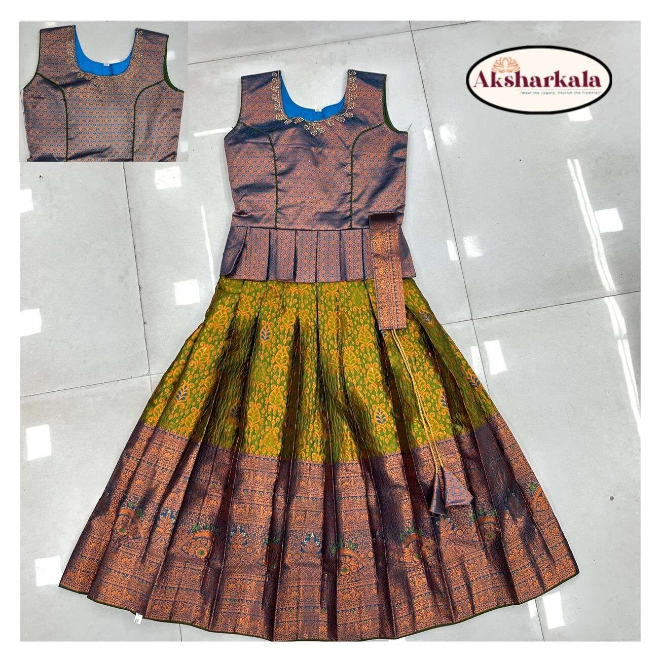 ANAMIKA NEW READYMADE KIDS WEAR GOWN BY AKSHARKALA