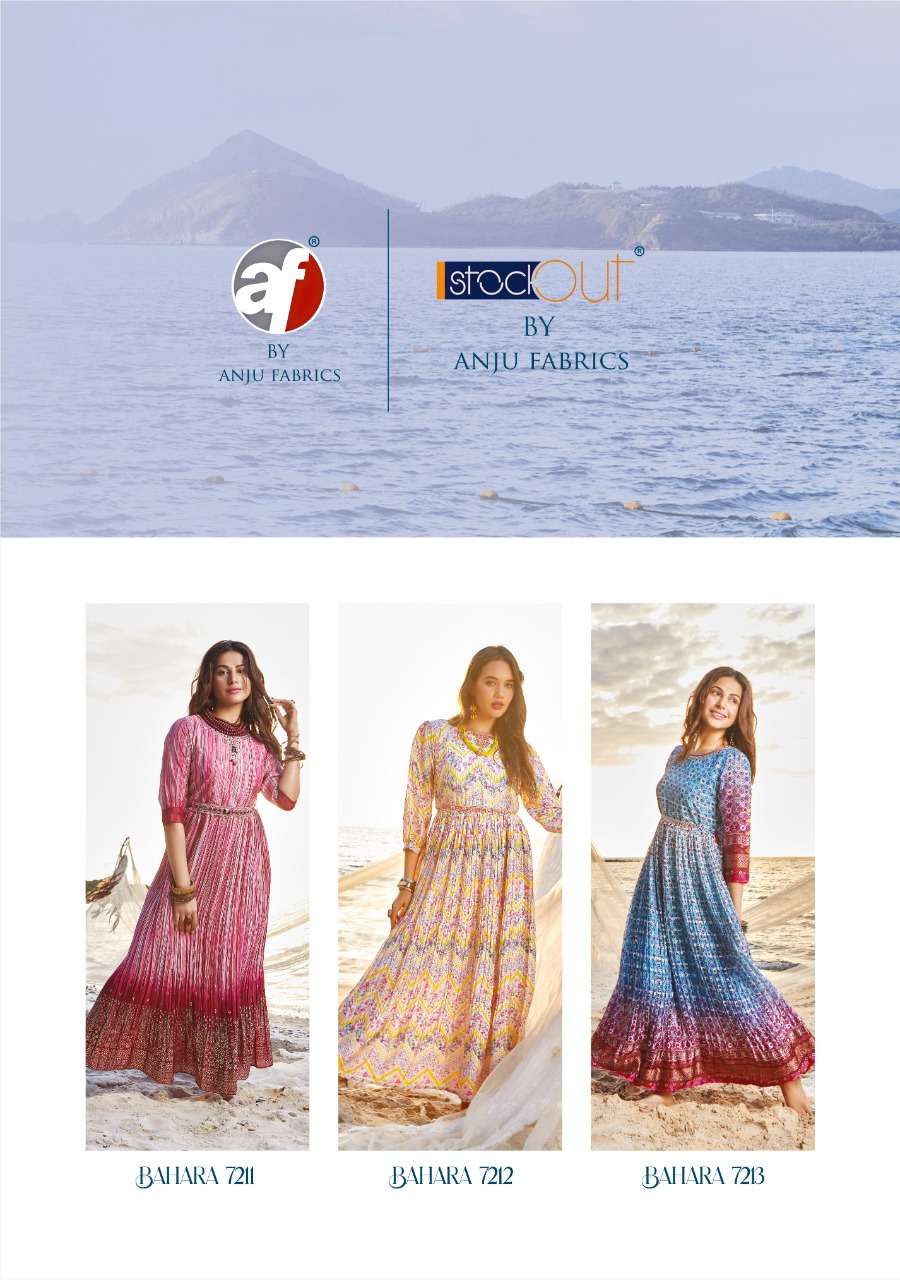 ANJU FABRICS PRESENTS TRADITIONAL PRINT GOWN BY BAHARA VOL-2