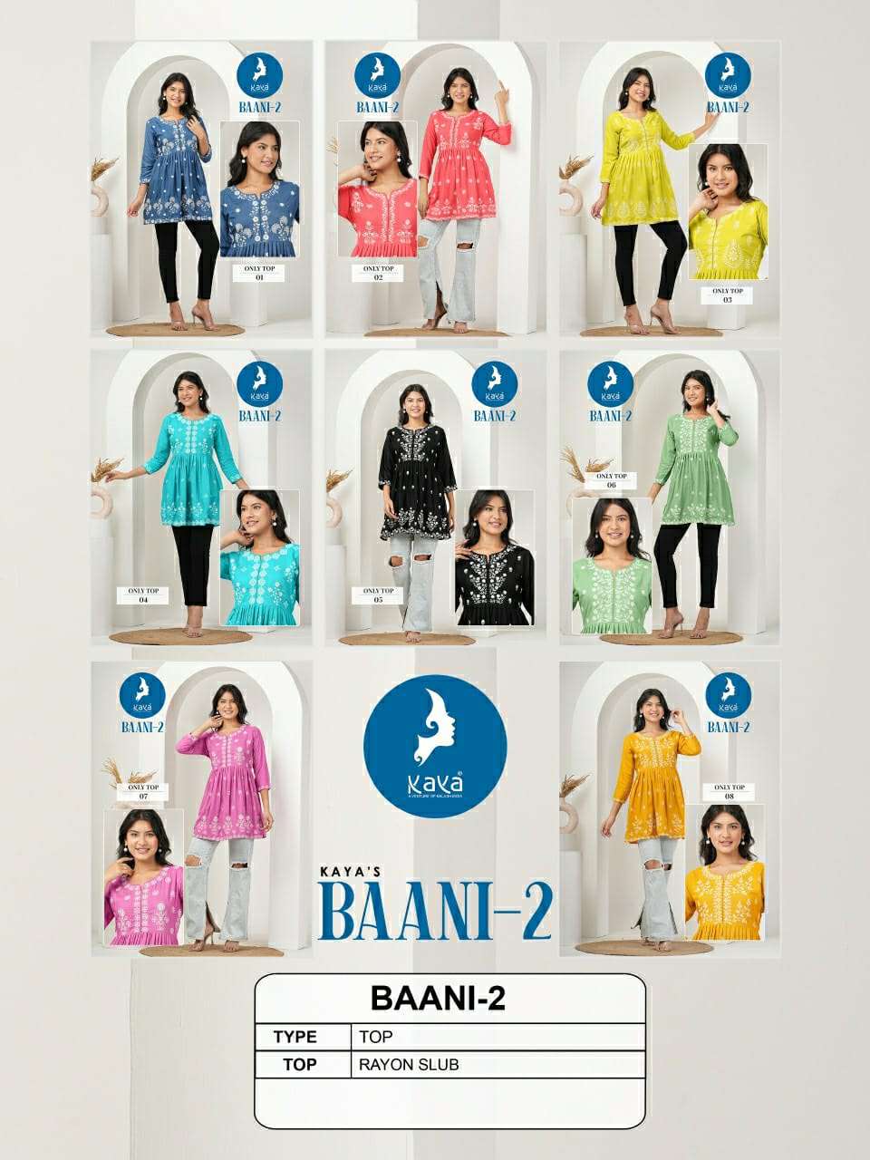 BAANI VOL-2 SHORT TUNICS BY KAYA KURTI 