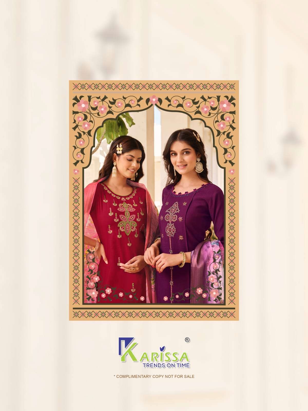 BANDHEJ 3 PIECE KURTI PANT DUPATTA BY KARISSA 