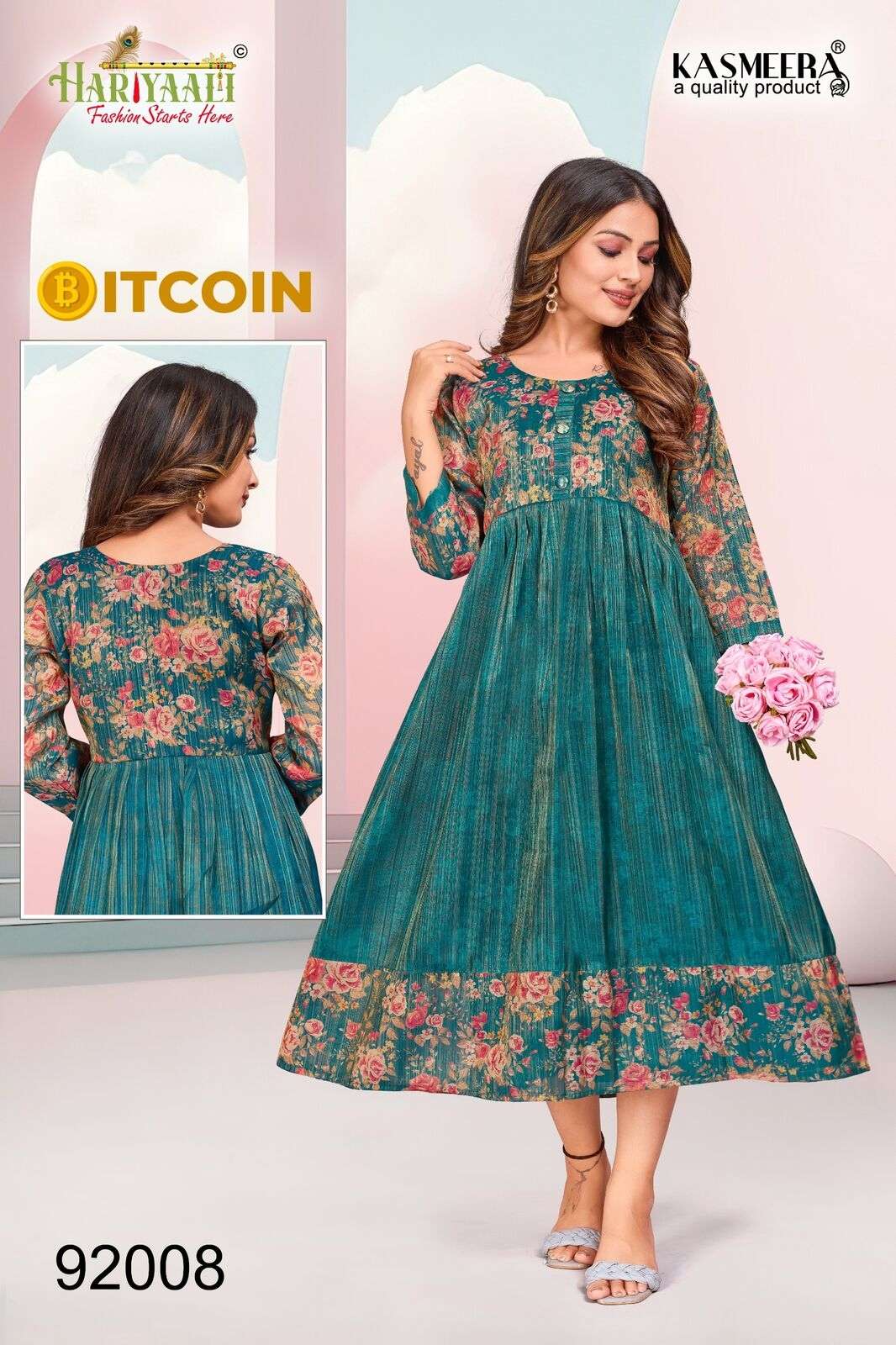 BITCOIN VOL-3 PRINTED GOWN BY HARIYAALI