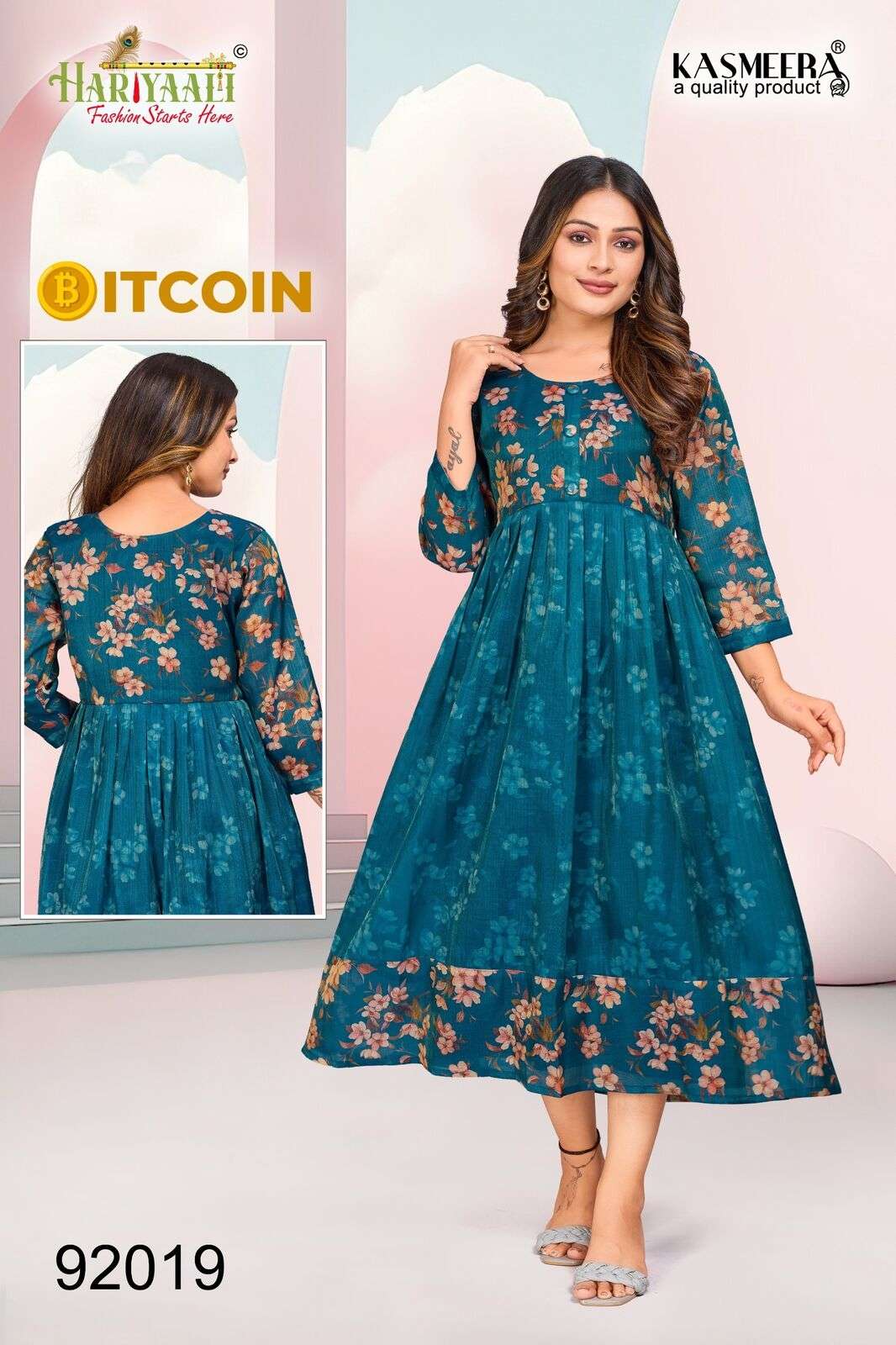 BITCOIN VOL-3 PRINTED GOWN BY HARIYAALI