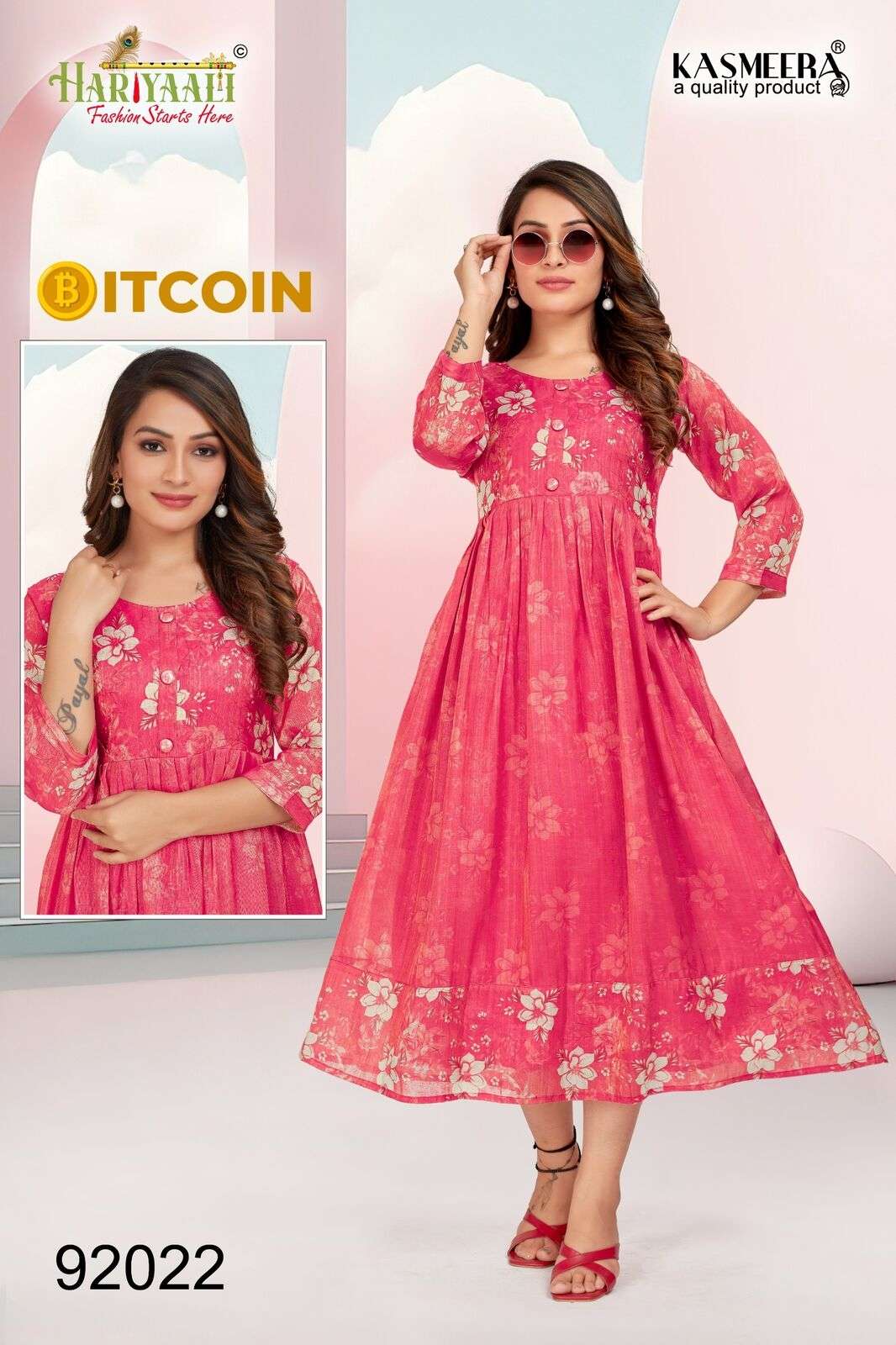 BITCOIN VOL-3 PRINTED GOWN BY HARIYAALI