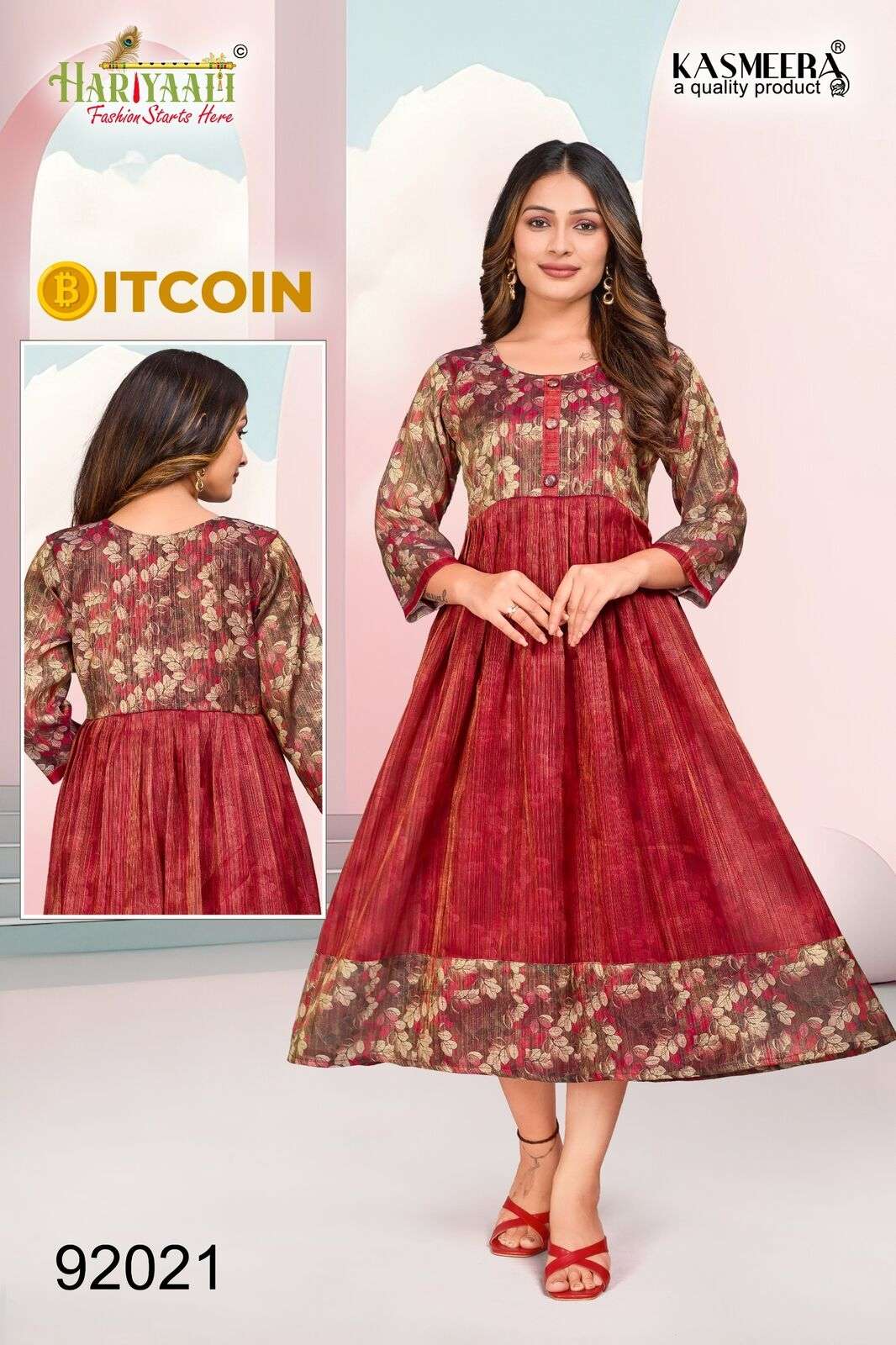 BITCOIN VOL-3 PRINTED GOWN BY HARIYAALI