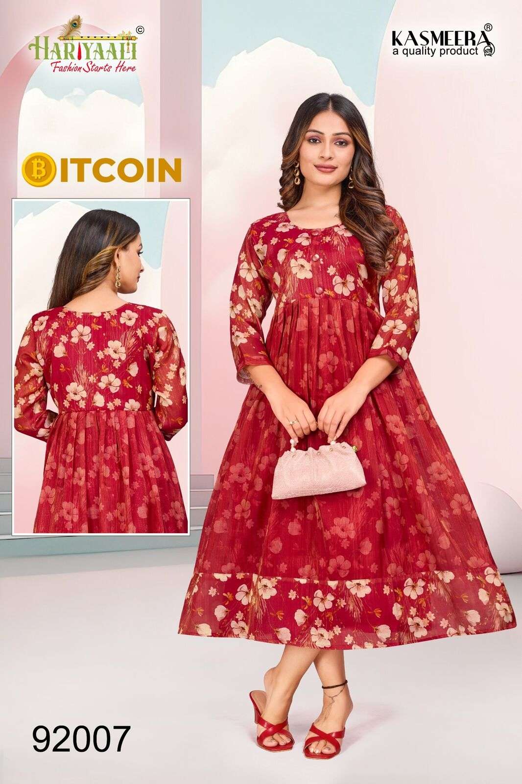 BITCOIN VOL-3 PRINTED GOWN BY HARIYAALI