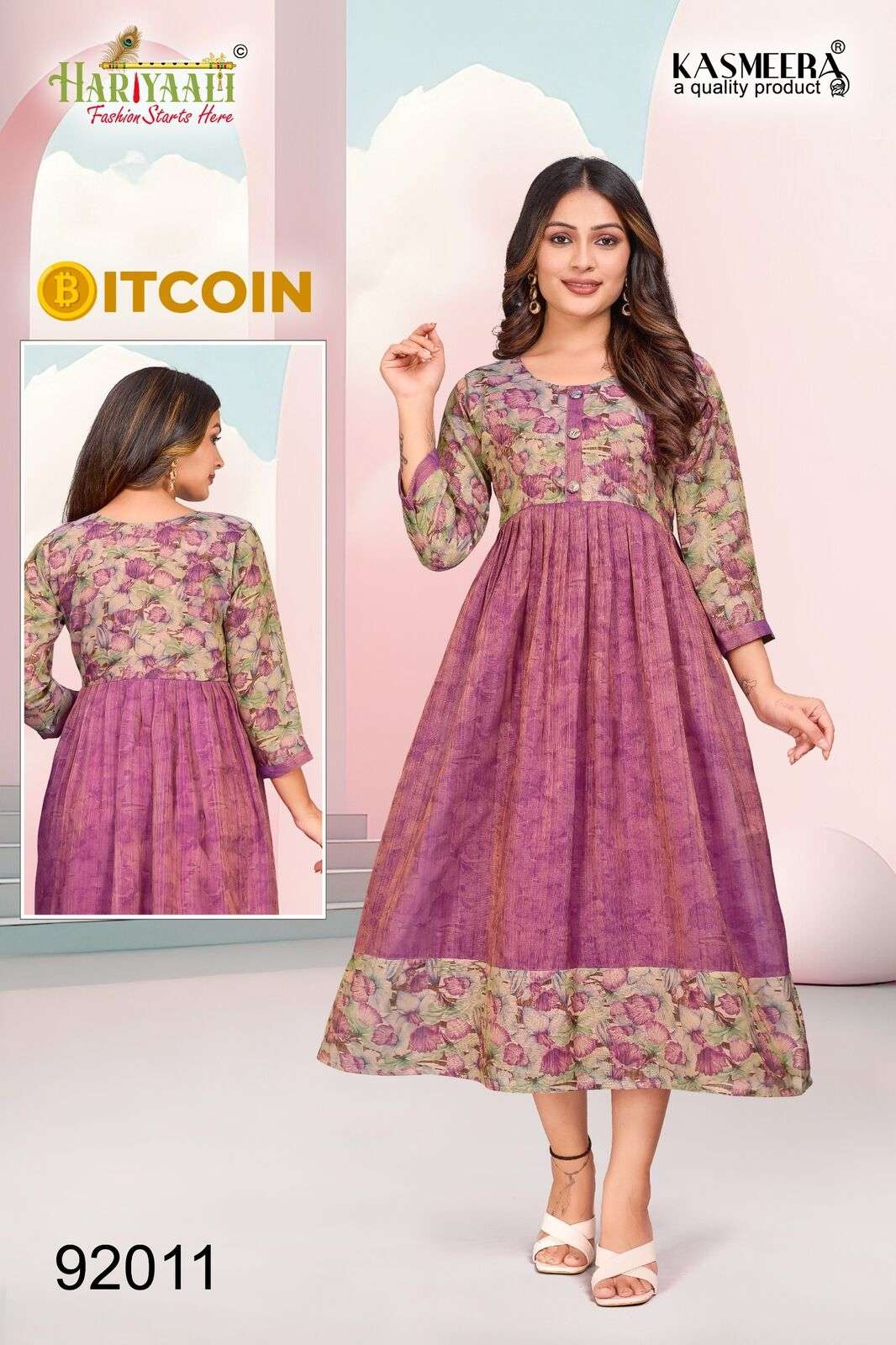 BITCOIN VOL-3 PRINTED GOWN BY HARIYAALI