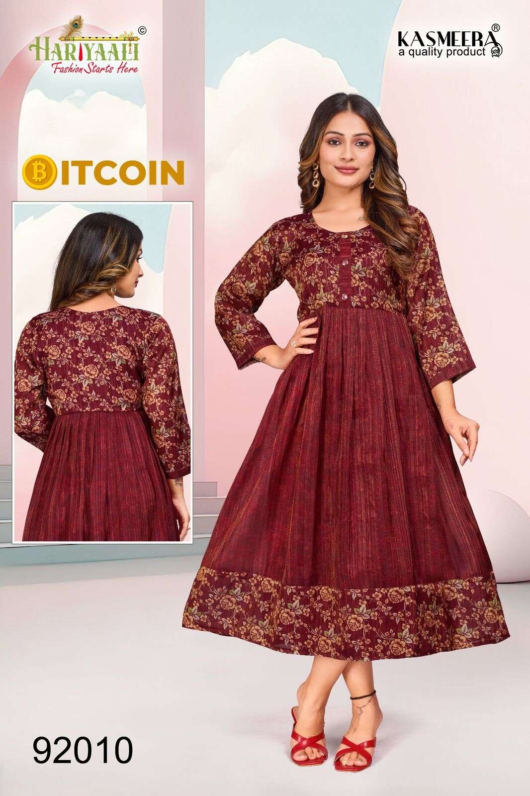 BITCOIN VOL-3 PRINTED GOWN BY HARIYAALI