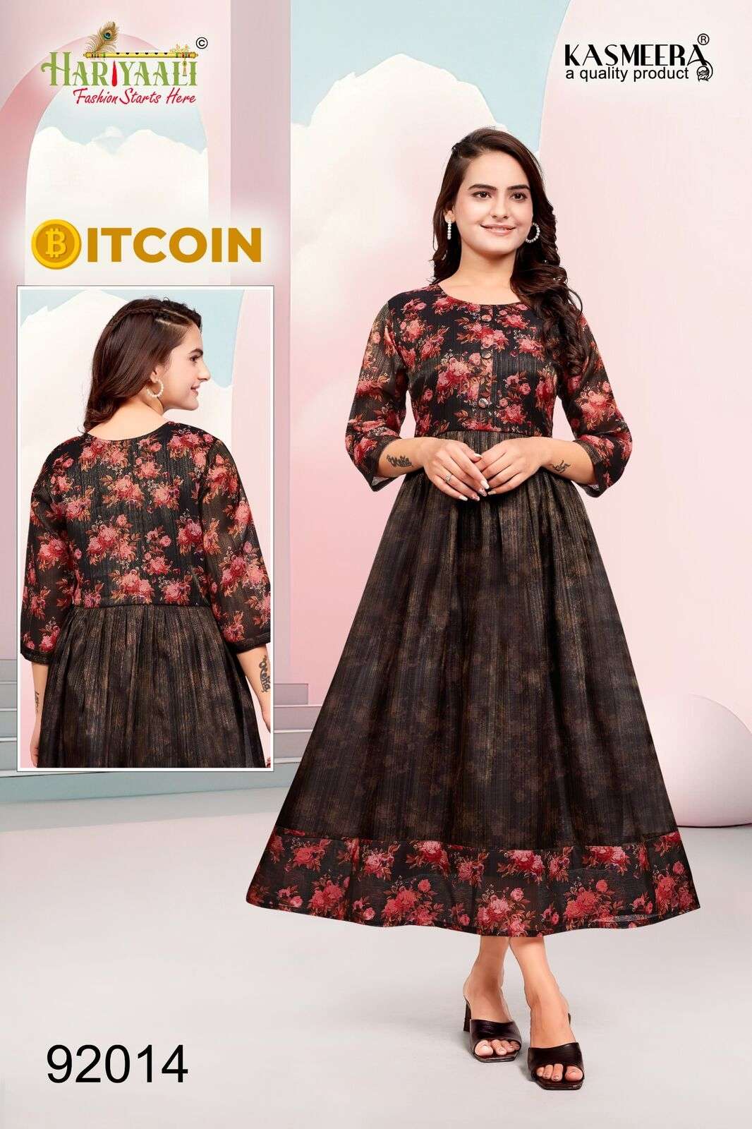 BITCOIN VOL-3 PRINTED GOWN BY HARIYAALI