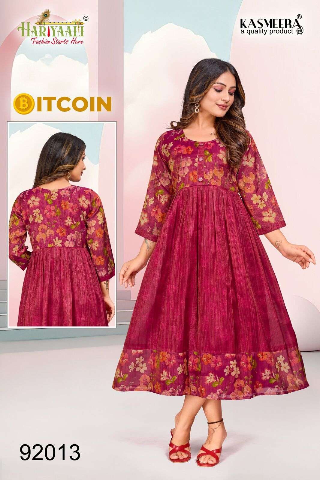 BITCOIN VOL-3 PRINTED GOWN BY HARIYAALI