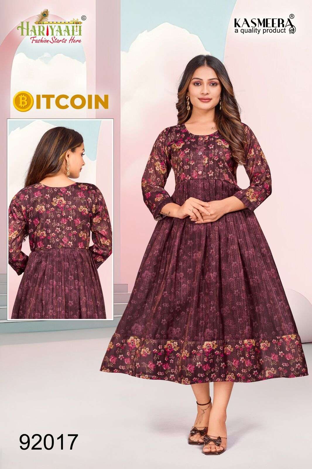 BITCOIN VOL-3 PRINTED GOWN BY HARIYAALI