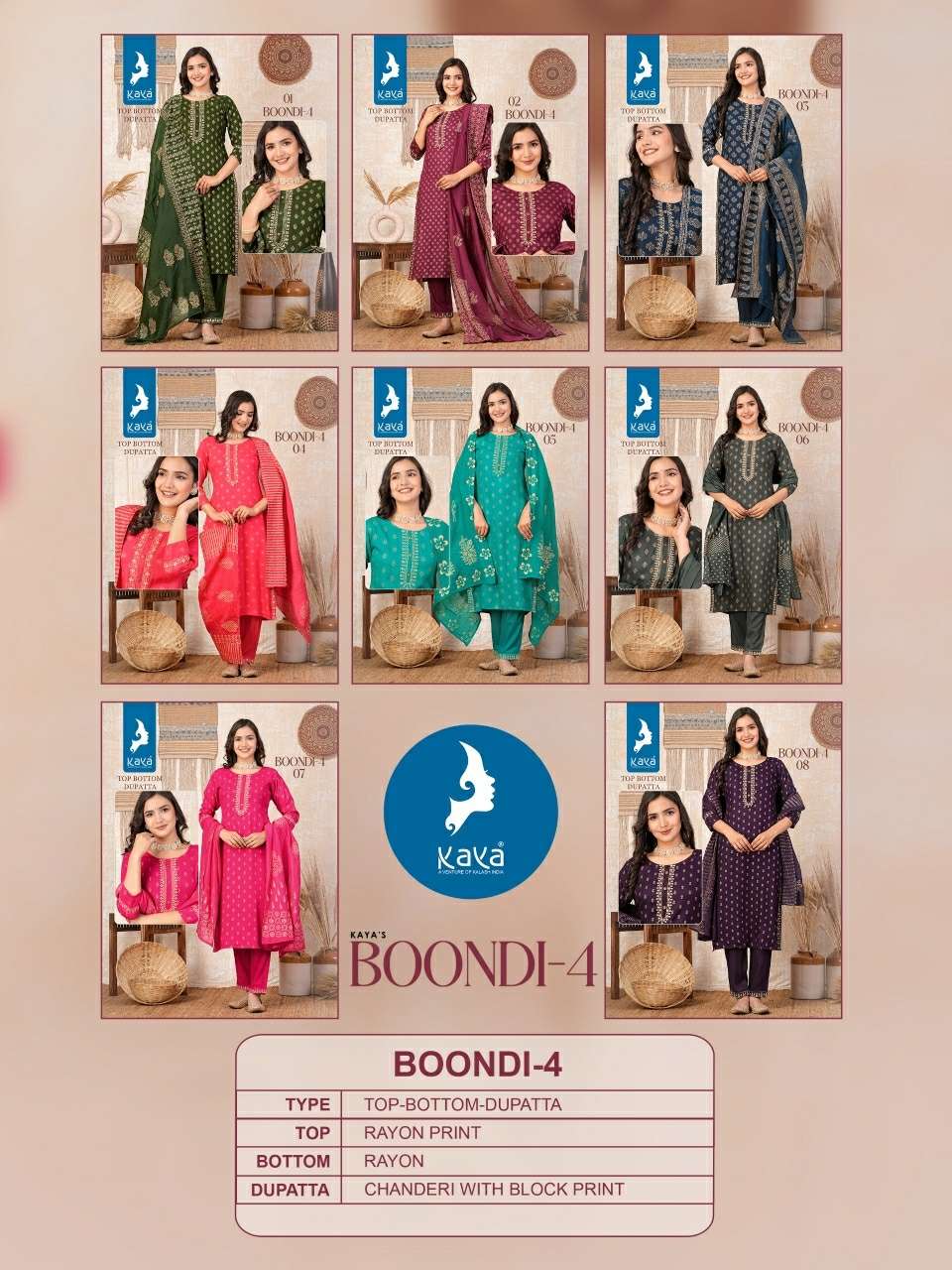 BOONDI VOL-4 BY KAYA KURTI 