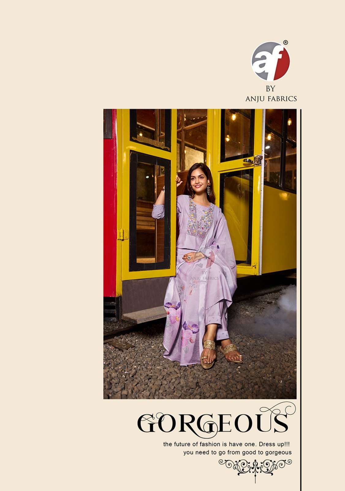 CHANDANI VOL-3 BY ANJU FABRICS KURTI PANT & DIGITAL DUPATTA WITH EMBROIDERY NECK 