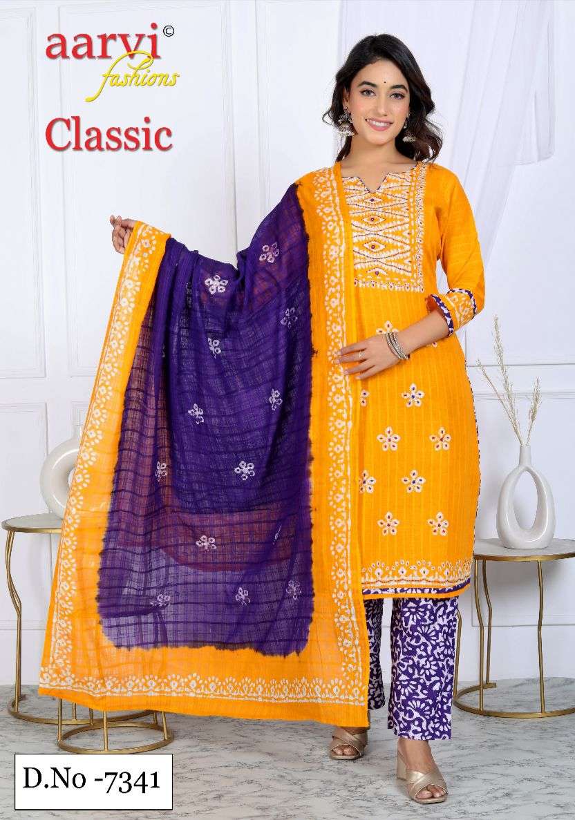 CLASSIC VOL-6 COTTON SALWAR SUIT BY AARVI FASHION 