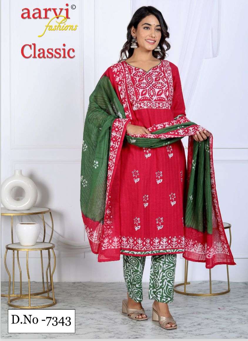 CLASSIC VOL-6 COTTON SALWAR SUIT BY AARVI FASHION 