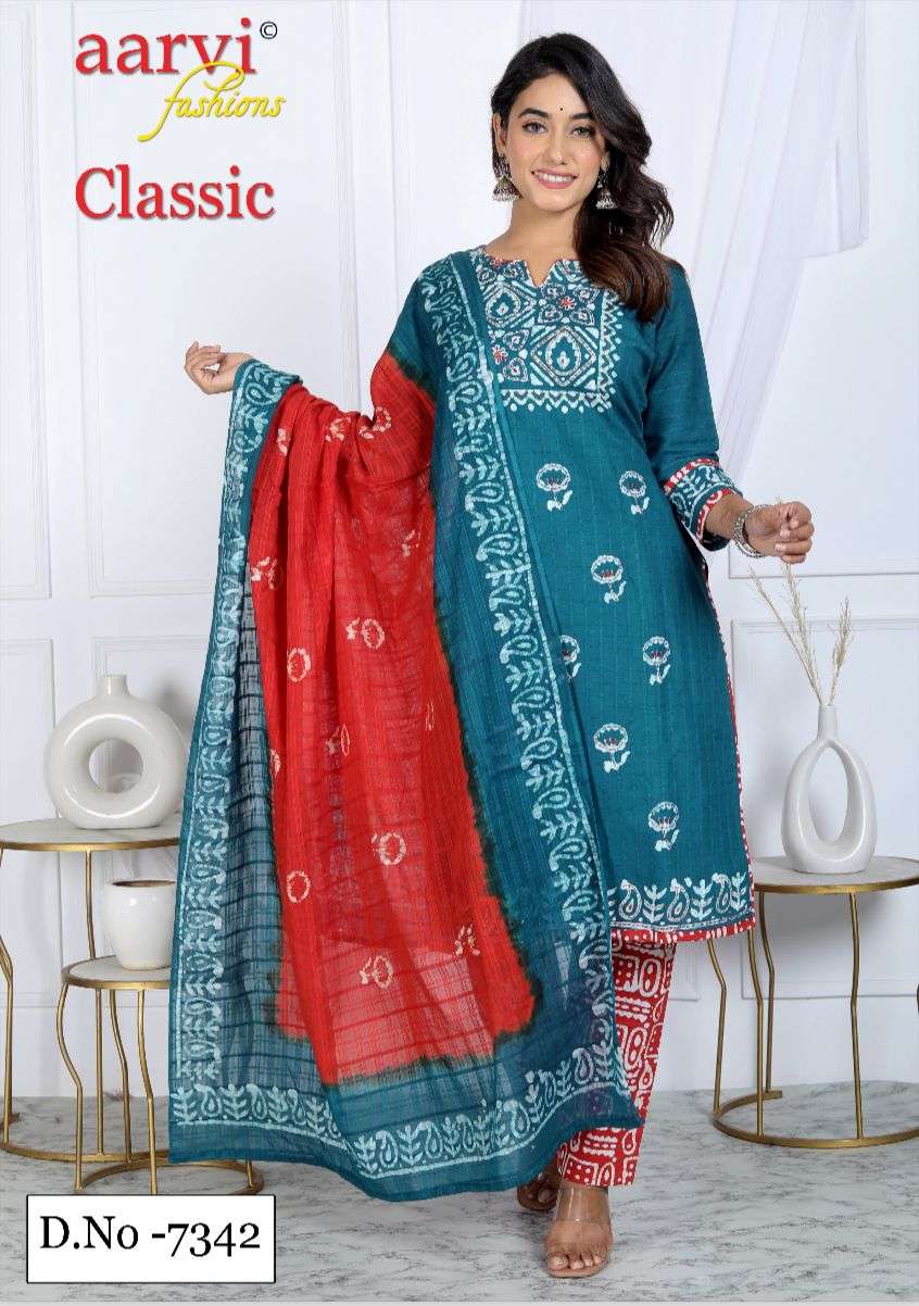 CLASSIC VOL-6 COTTON SALWAR SUIT BY AARVI FASHION 