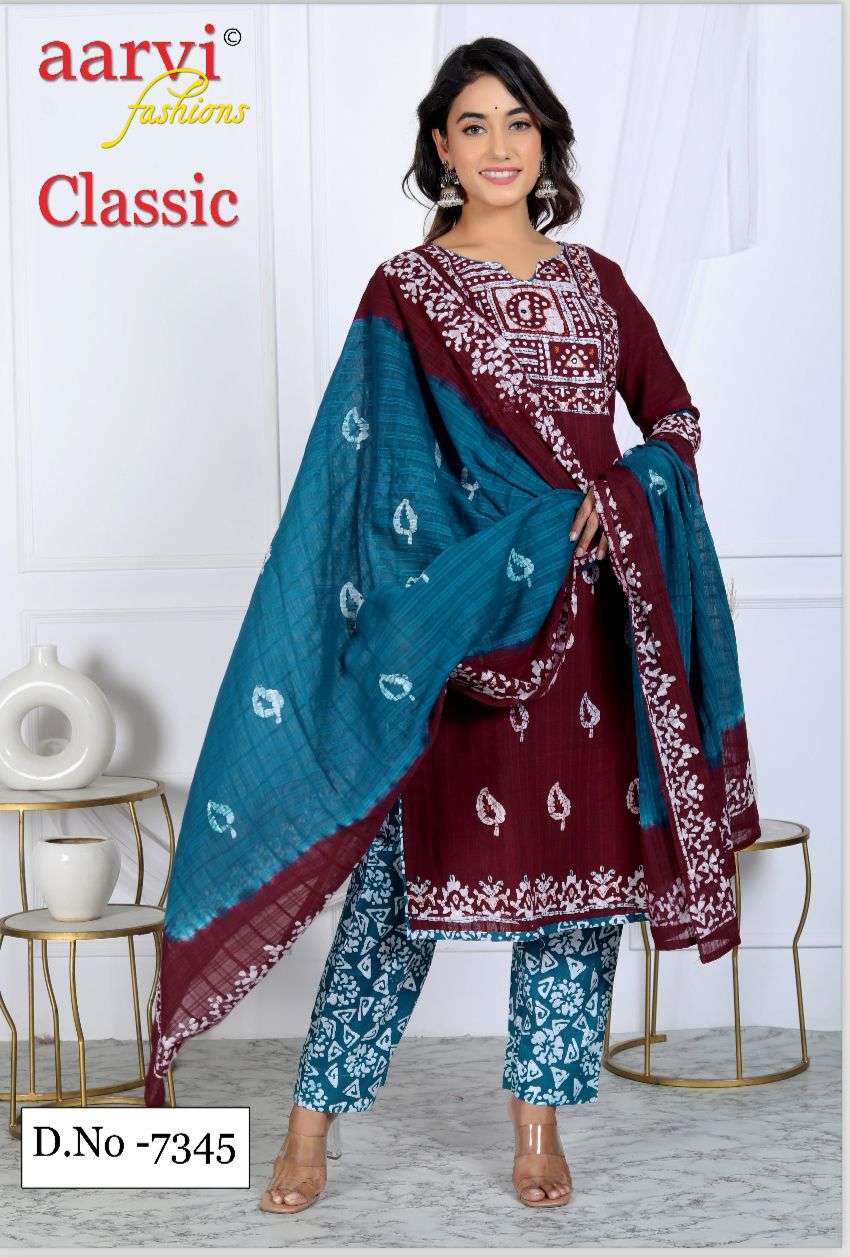 CLASSIC VOL-6 COTTON SALWAR SUIT BY AARVI FASHION 