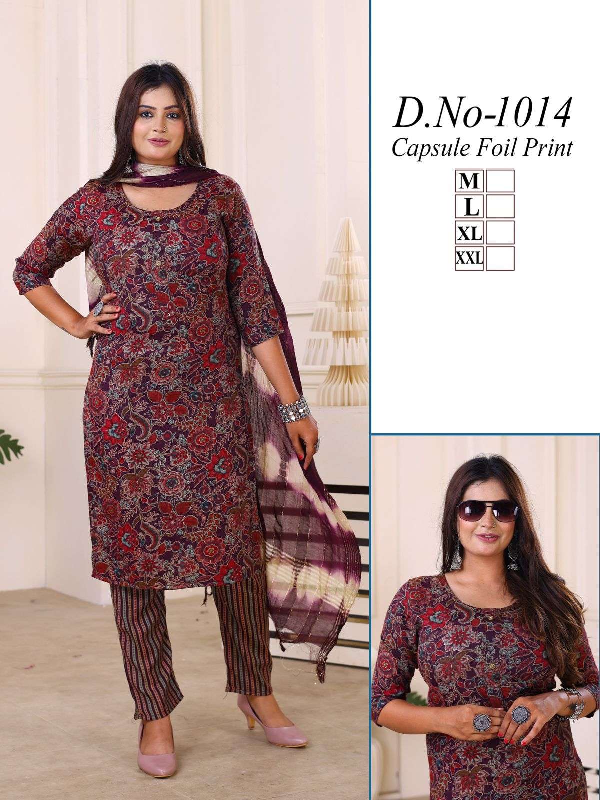 D.NO 1008 TO 1020 THREE PIECE SET BY TEXOFAB