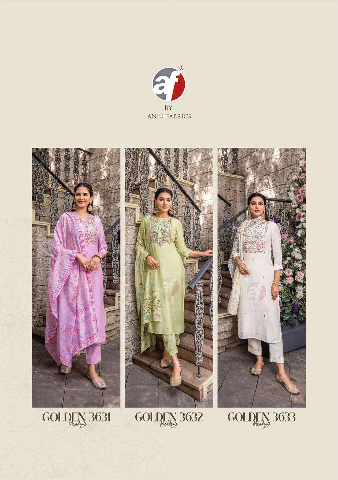 GOLDEN MEADOWS VOL-3 BY ANJU FABRICS