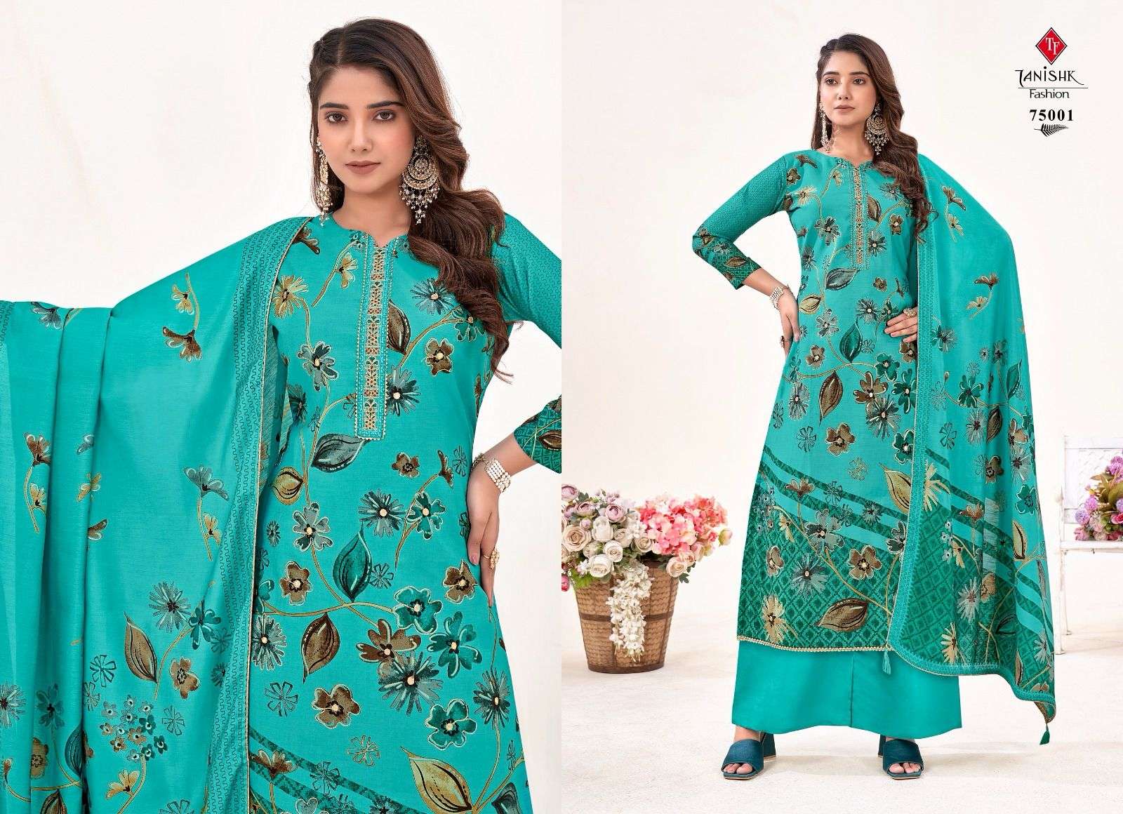 IKRAT MUSLIN SUIT BY TANISHK FASHION