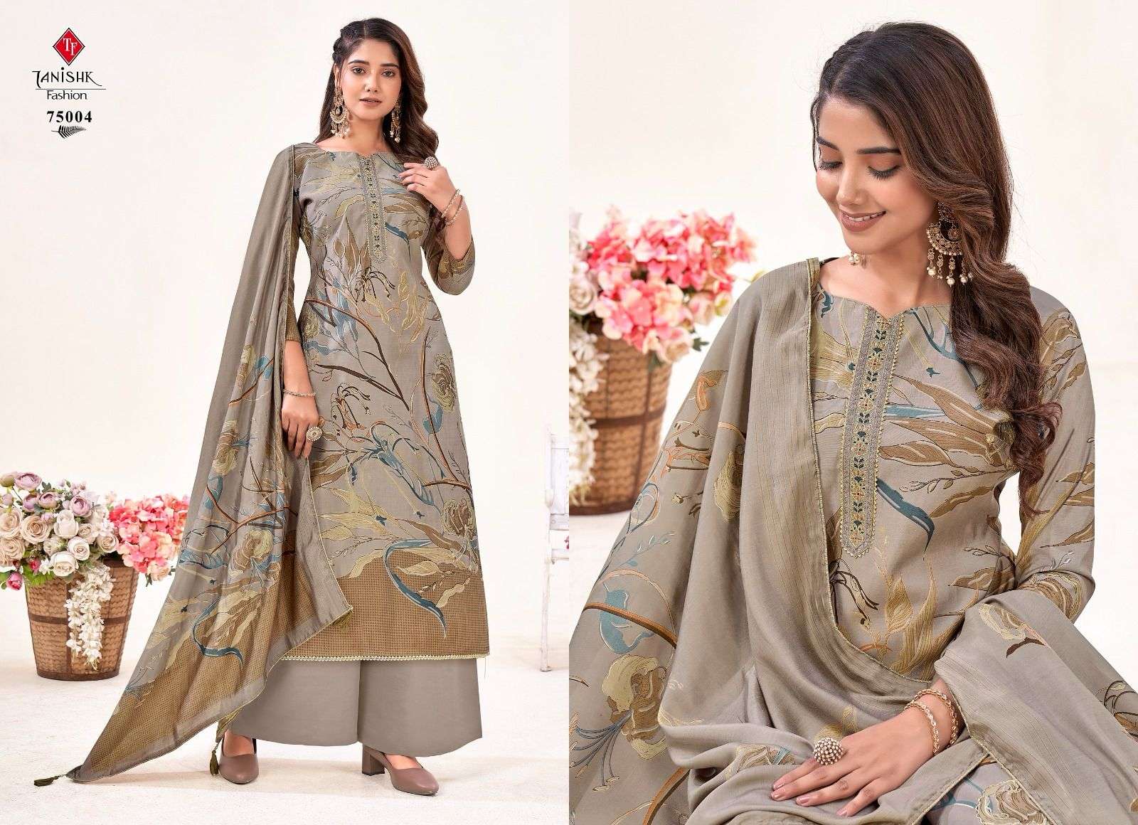 IKRAT MUSLIN SUIT BY TANISHK FASHION