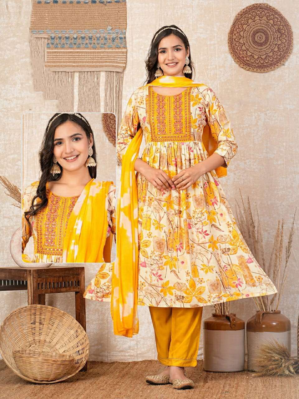 KK-05 IT RAYON DYED WITH ONE SIDE POCKET 3 PCS SET