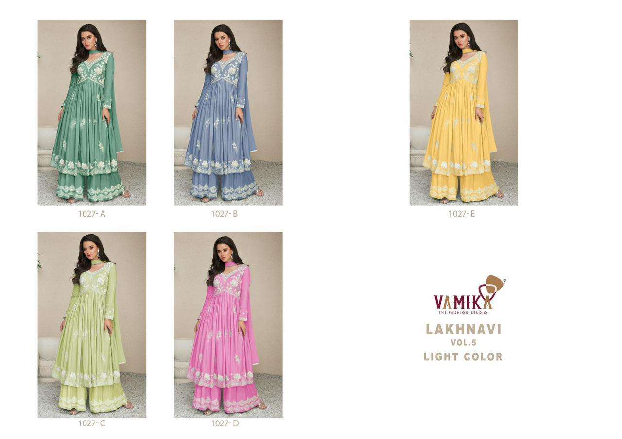 LAKHNAVI VOL-5 LIGHT COLOR BY VAMIKA 